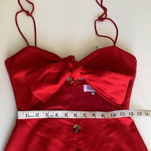 Sabo Skirt Red Anya Mini Dress Size XS - Picture 10 of 11